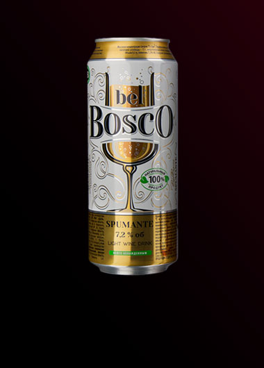 Low alcohol wine drink BELBOSCO design.