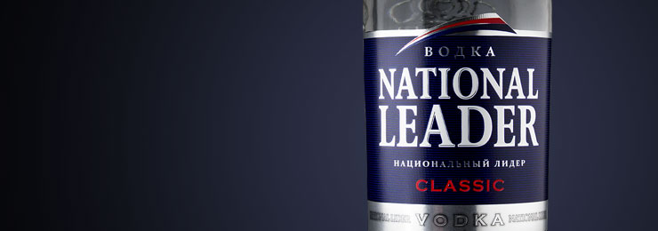 Vodka NATIONAL LEADER design.